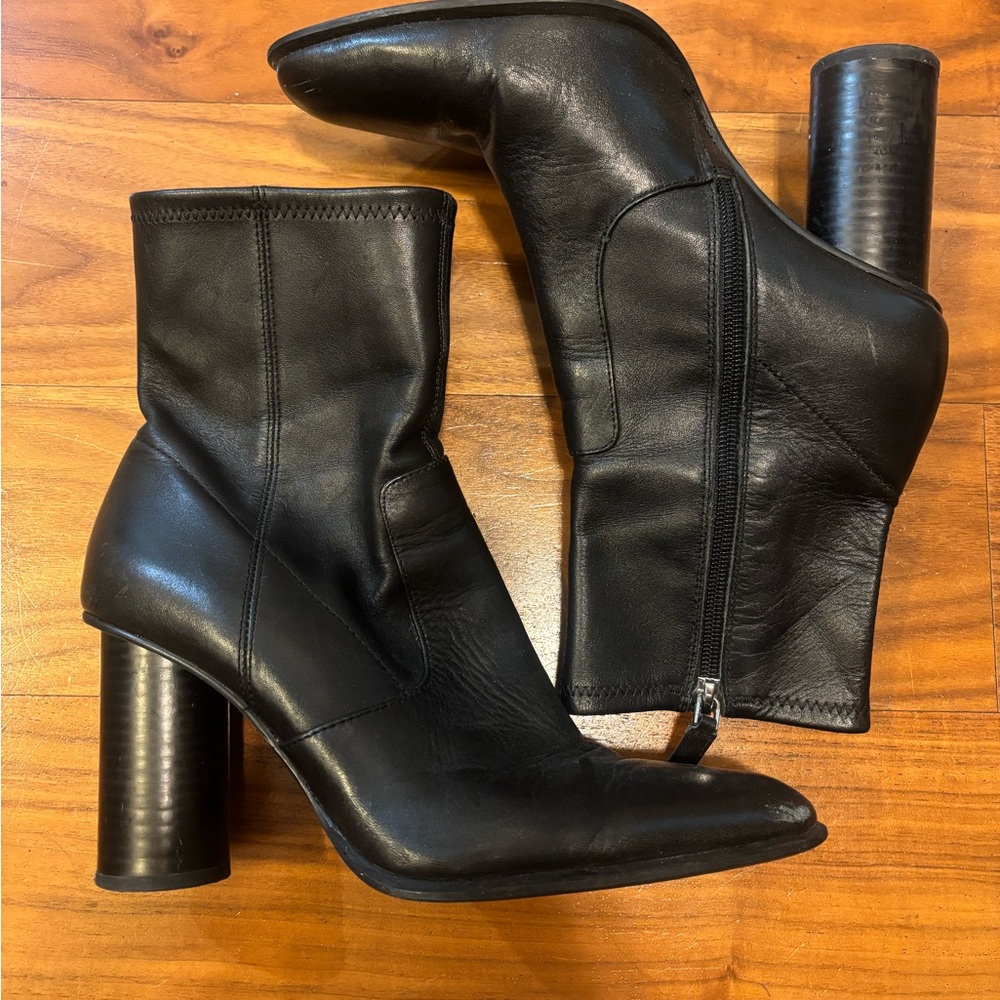 Zara Black Heeled Boots